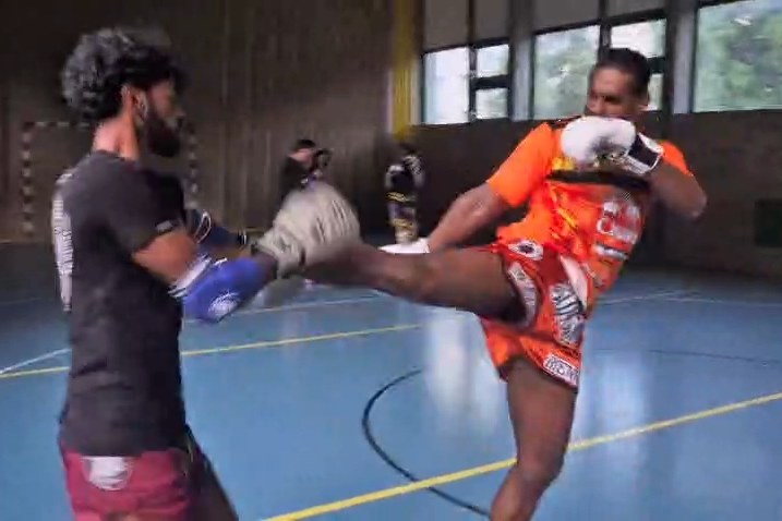 Highkick im Training